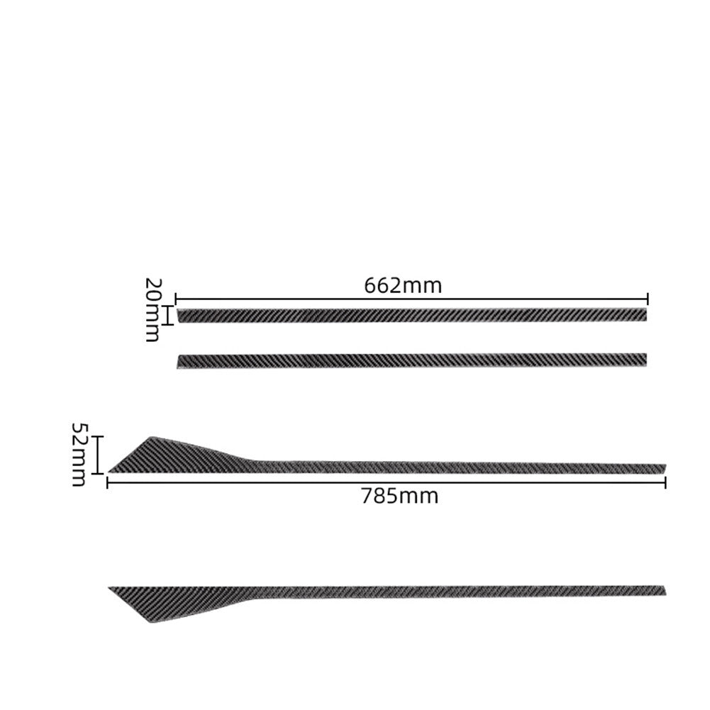 for Audi A4 2017-19 Carbon Fiber Door Loudspeaker Decorative Cover Trim Sticker v