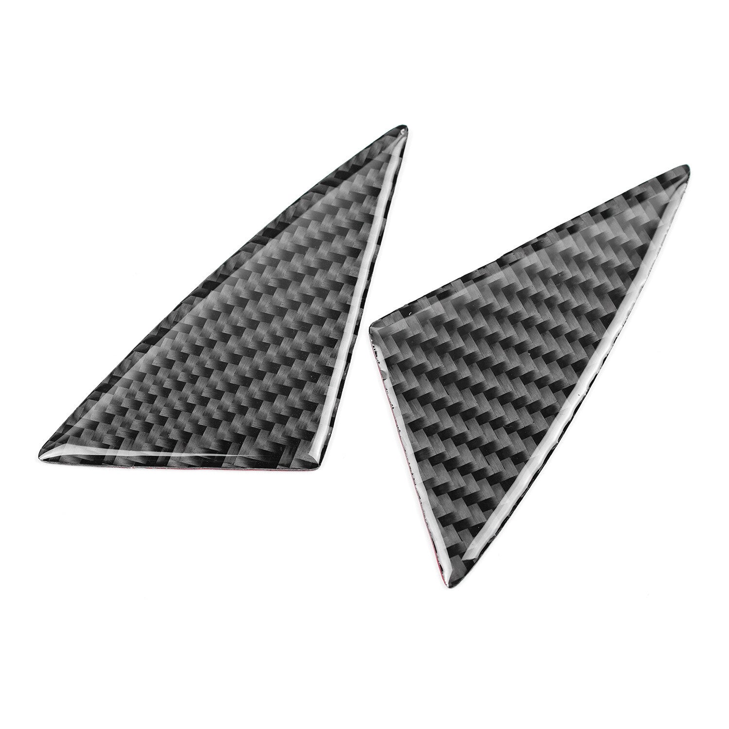 Interior door triangular sticker carbon fiber decorative sticker for Kia Stinger