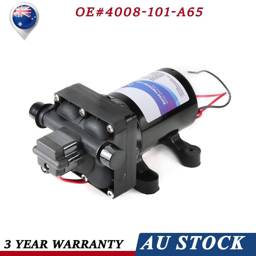 4008-101-A65 12V All Black New Water Pump 3 GPM Fit For Shurflo Auto RV Camper Q