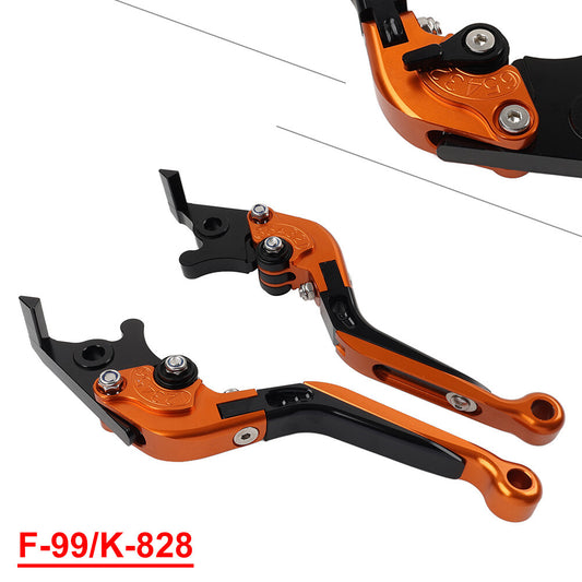 CNC Folding Extendable Brake Clutch Lever for Kawasaki ZX10R/RR/KRT 16-20 Orange Q
