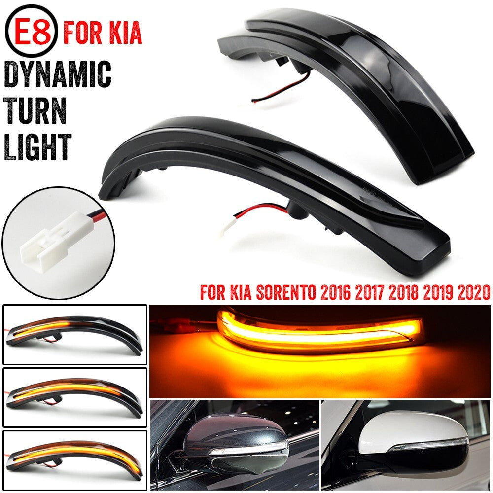 Dynamic Side Turn Signal Light for Kia Sorento 2016 2017 2018 2019 2020