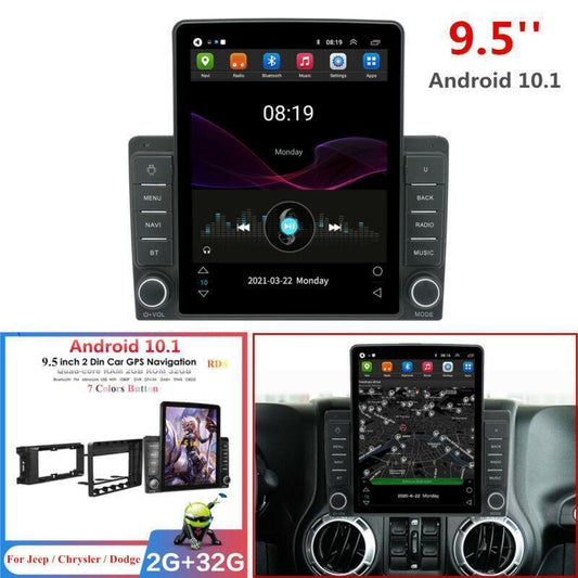 for Jeep for Wrangler Liberty Compass Patriot Car Stereo Radio GPS Navigation 2+32GB
