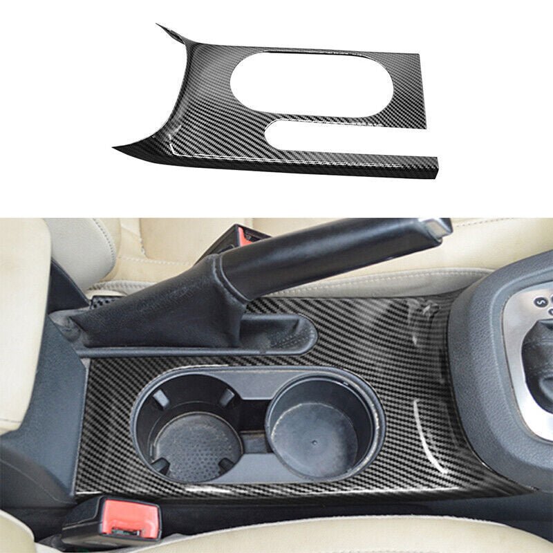 13-2017 Carbon Fiber ABS Interior Water Cup Holder Frame Cover for VW for Jetta Trim n