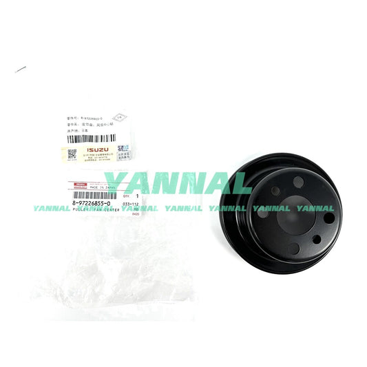 Fan pulley 8-97226855-0 is a part for Isuzu 4LE2 excavator engine.