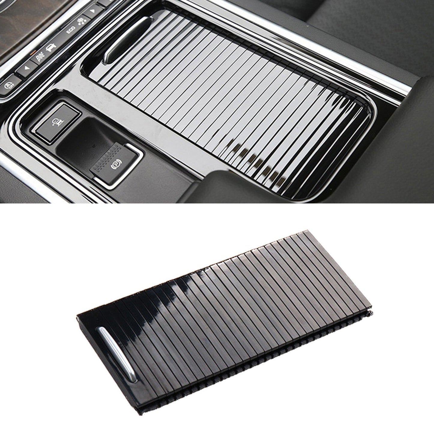 Cup Holder Centre Console Roller Cover for Jaguar XF 2016-2019 For XFL 17-20 v