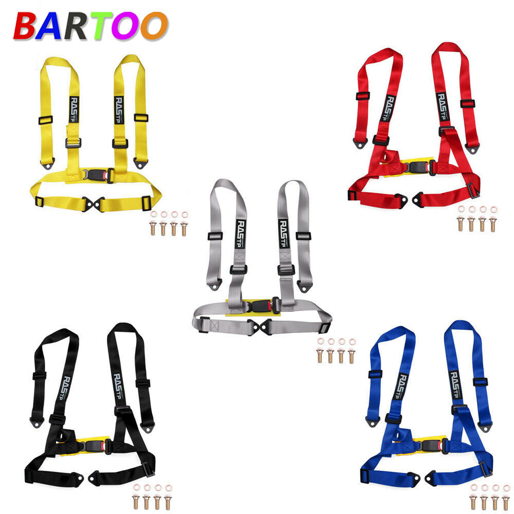 Adjustable 4 Point Buckle Racing for Seat Belt Harness Strap Kit 2inch Q