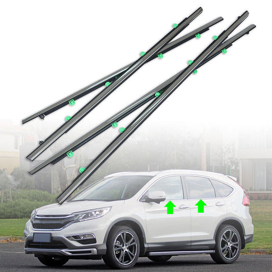 for Honda CR-V 2012-2016 Chrome Car Weatherstrip Window Moulding Trim Seal Belt