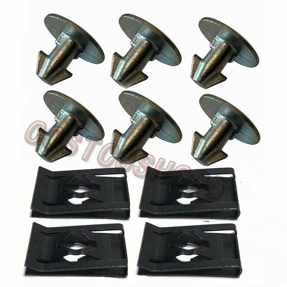 10pcs Lower Engine Cover Pin Screw+Access Clip for Honda for Civic CRV Accord