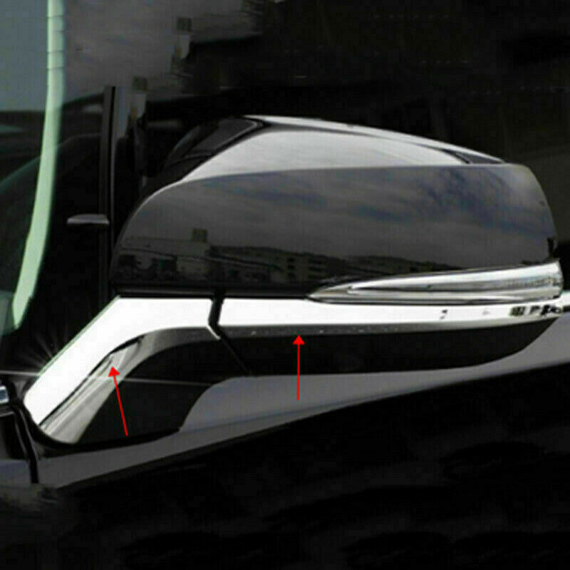 4p for Toyota for Sienna 2021-22 ABS Chrome Side Rearview Mirror Moulding Cover Trim