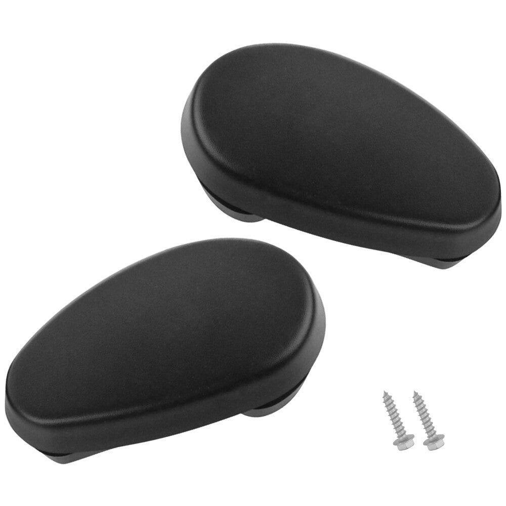 2Pcs Tubular Side Step Bar End Cap Black for Ram 1500 2500 3500 2009-2016