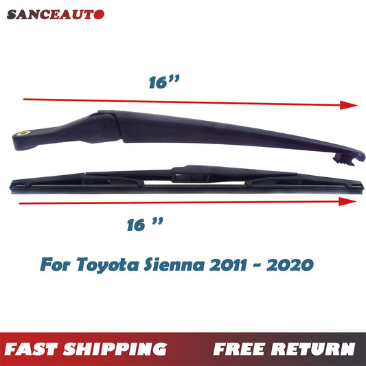 Rear cover arm and blade 16-inch for Sienna 2011-2021 85241-08020, 8524208020- n