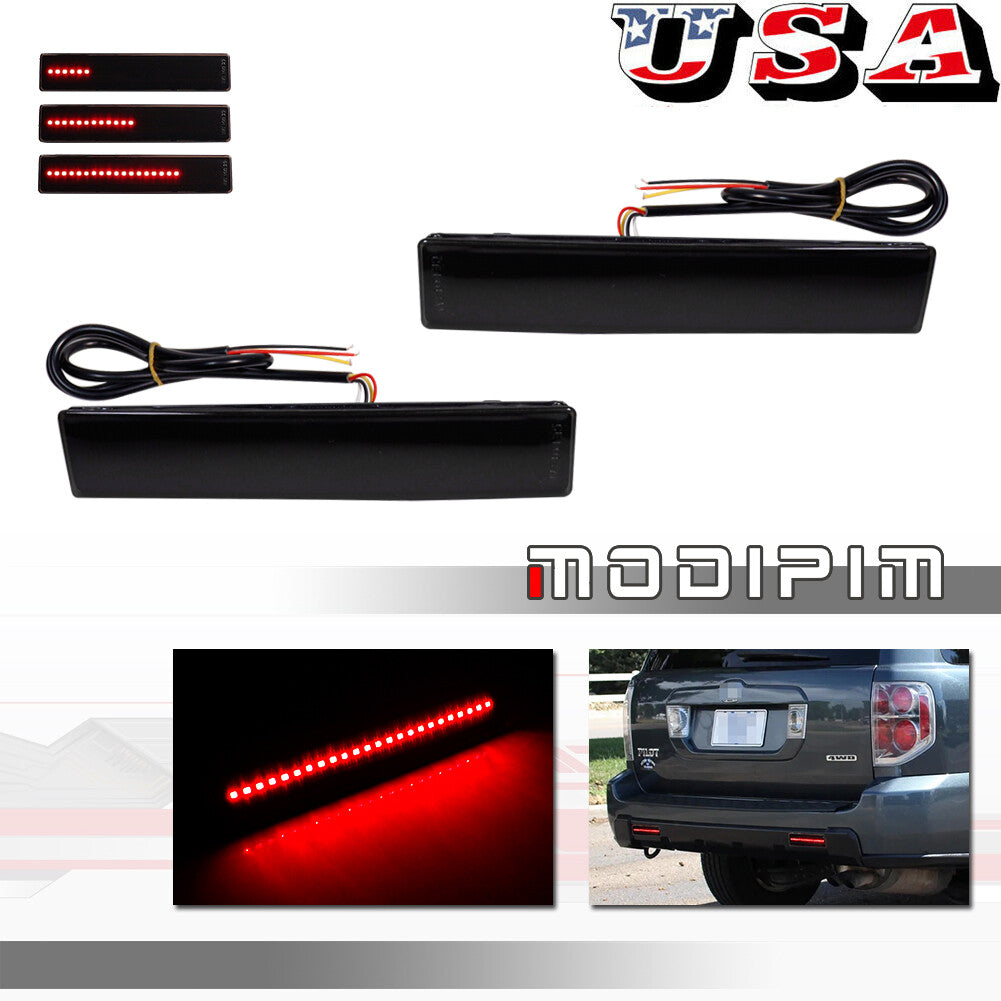 Smoked bumper reflector turn signal light suitable for 2006-08 for Honda Pilot Reear LH&RH- v