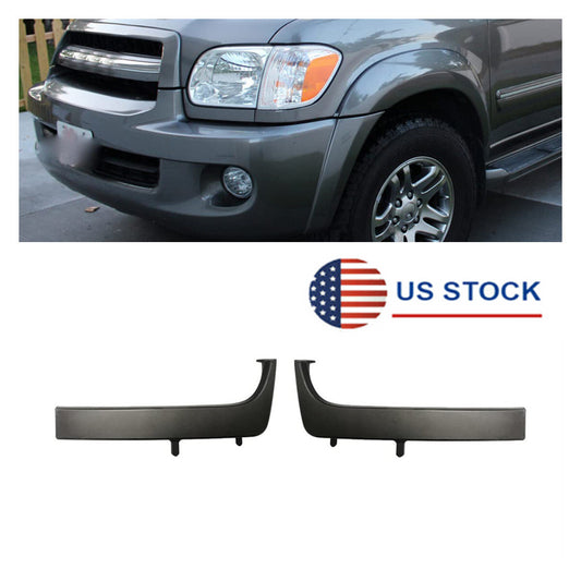 RH+LH Side Bumper Grille Headlight Filler Trim for Toyota Sequoia 2005 2006 2007