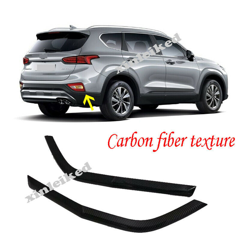for Hyundai Santa Fe ix45 2019-2021 Rear Fog Light Lamp Eyebrow Cover Trim 2P
