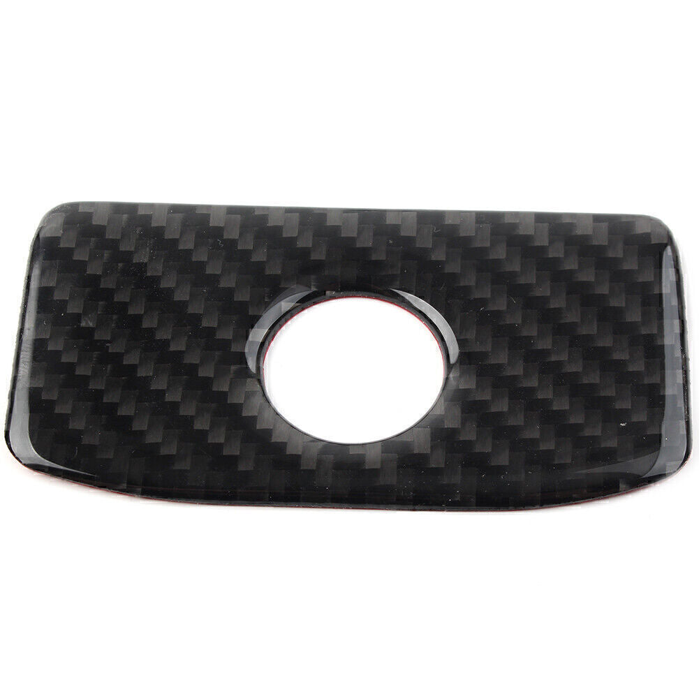 Carbon Fiber Copilot Storage Box Handle Cover Trim for Subaru Forester 2013-2018