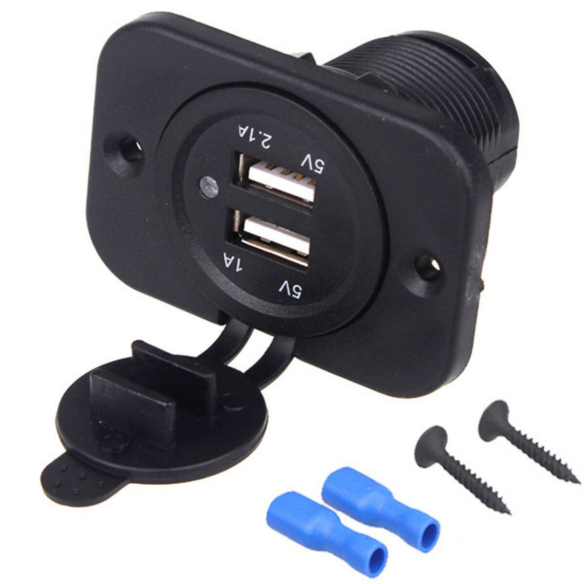 Car Phone for Charger Socket Cigarette Lighter Outlet Power Adapter Dual USB Ports