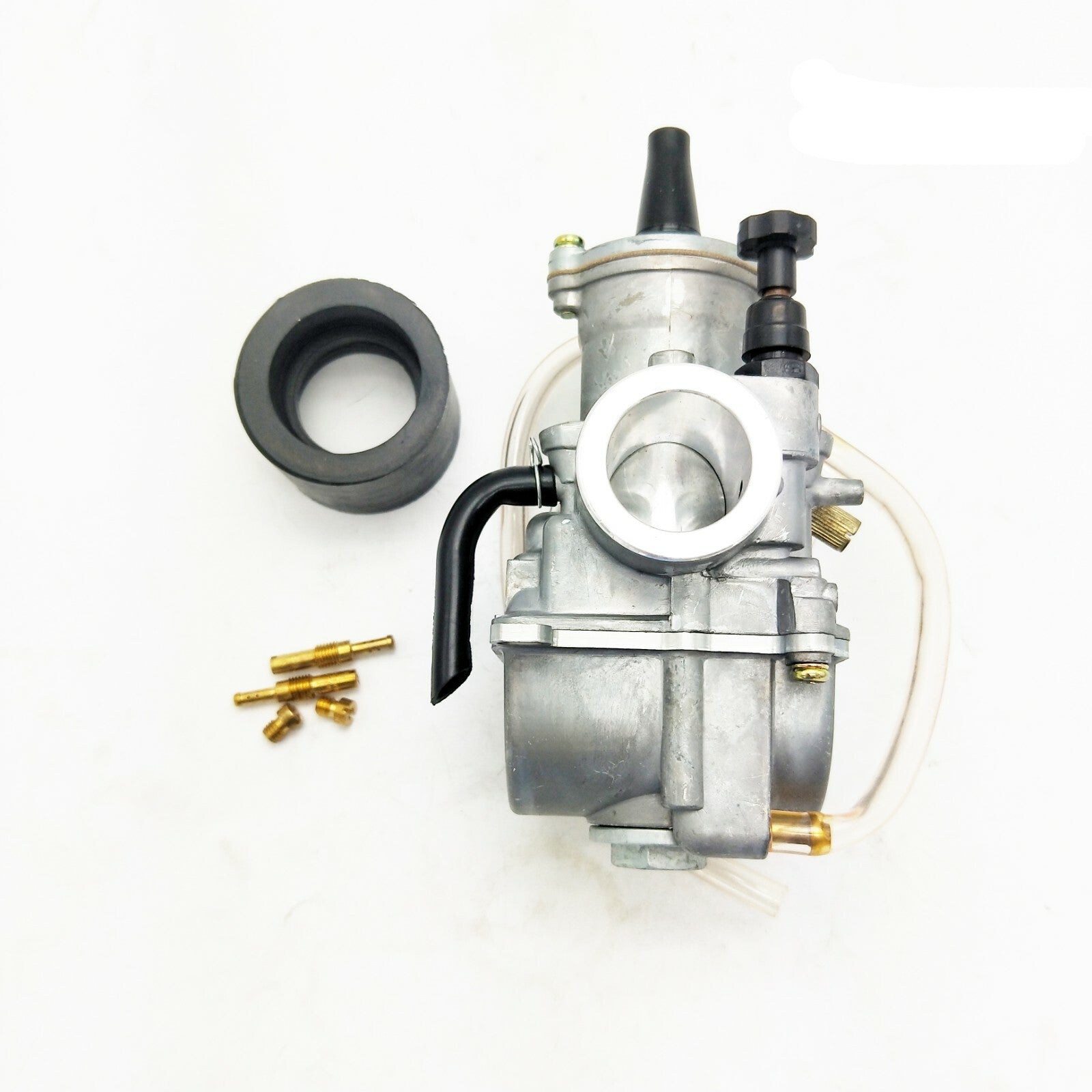 24mm PWK Flatslide Power Jet Carb Fits 125cc 250CC KOSO OKO MOPED SCOOTER PIT