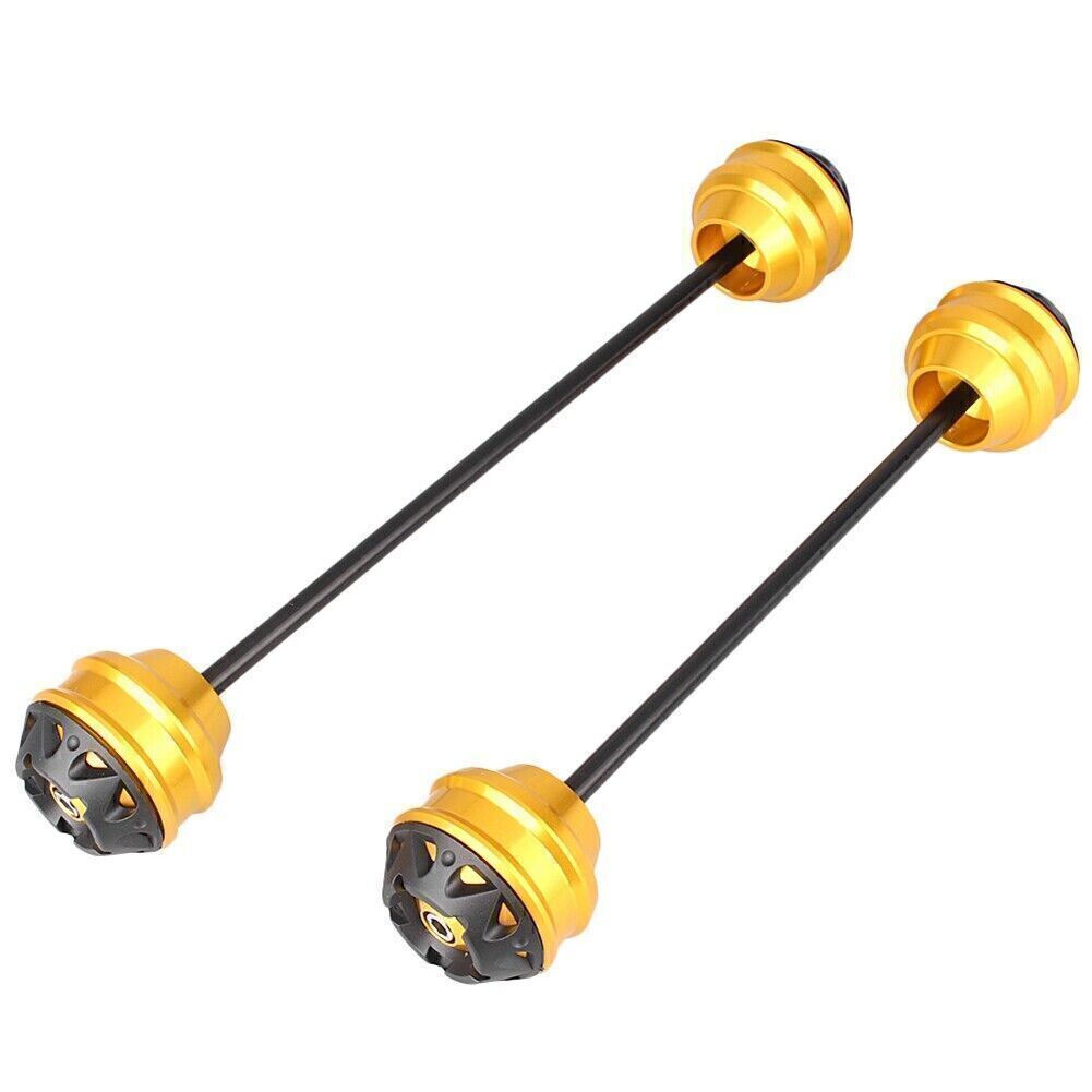 Yellow Front Rear Axle Fork Crash Sliders Protector for Yamaha R25 / R3 2015-16