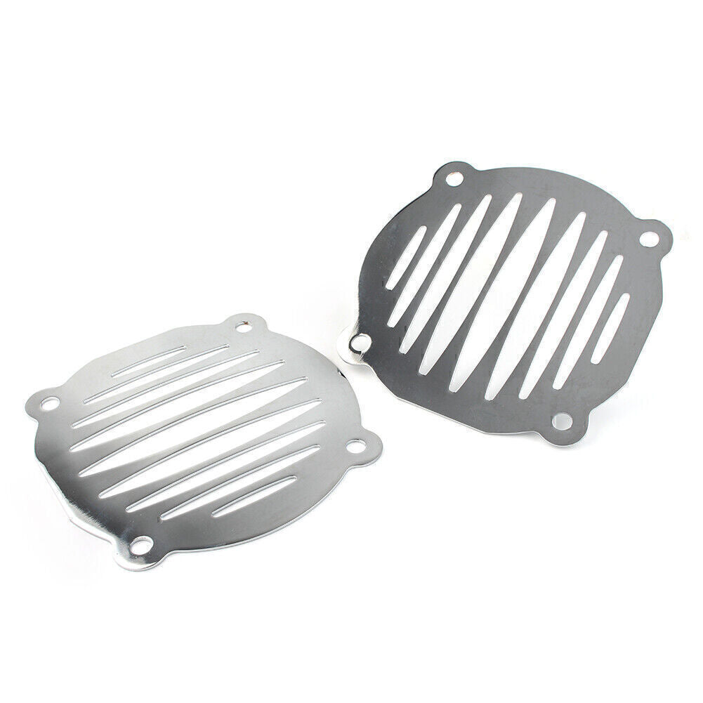 Chrome Motorcycle Speaker Grill Cover fit for Harley Electra Glide FLHT 2000-2013 Q