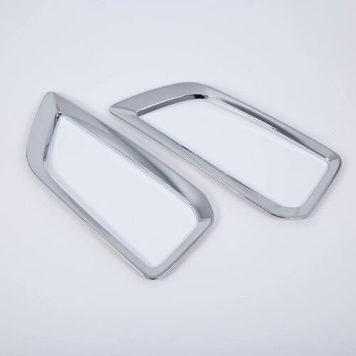 2P for Hyundai Kona 2018-2021 Chrome Front Fog Light Frame Lamp Cover Trim Decor