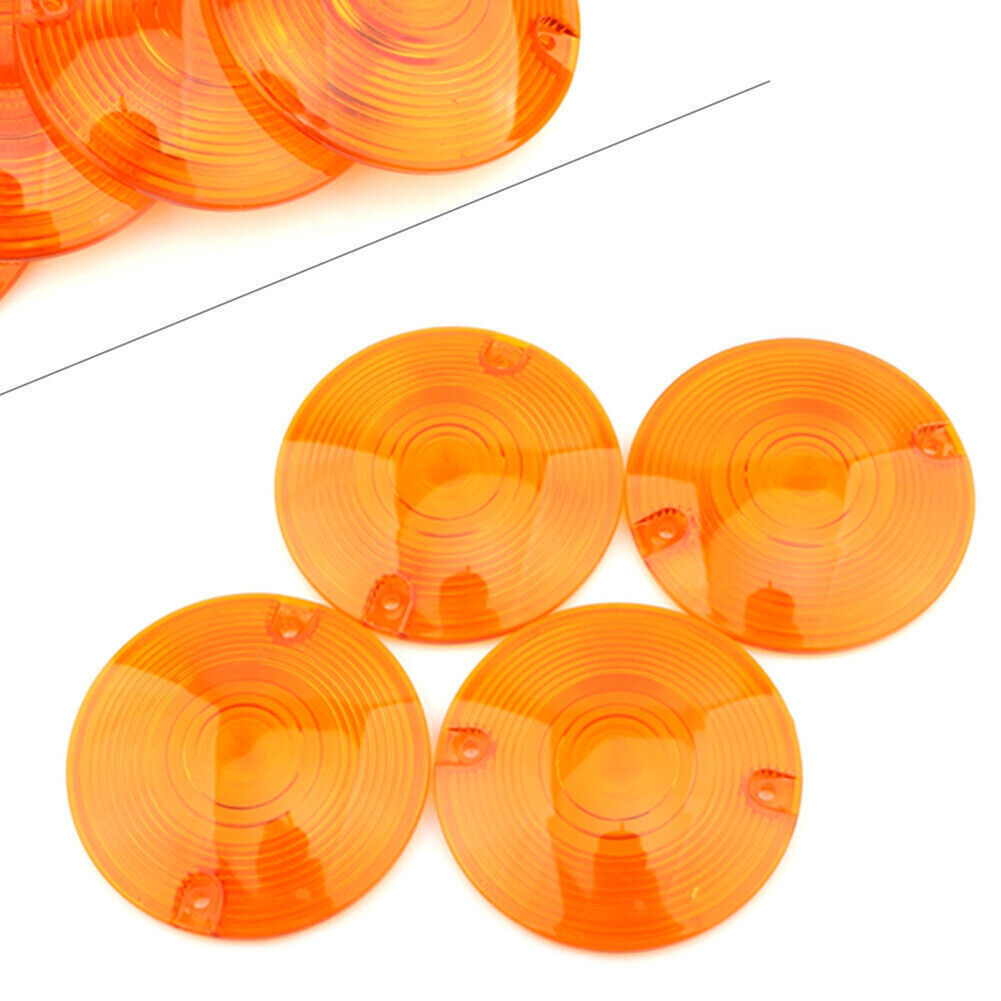 for Harley Davidson Electra Glide Motorcycle Turn Signal Light Cover Yellow Lens Q