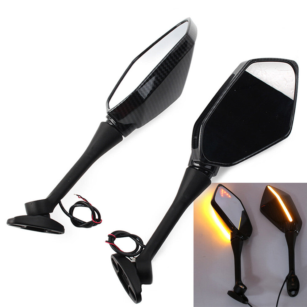 LED Turn Signal Side Rearview Mirror for Honda CBR600RR CBR 1000RR 2004-07 Motor