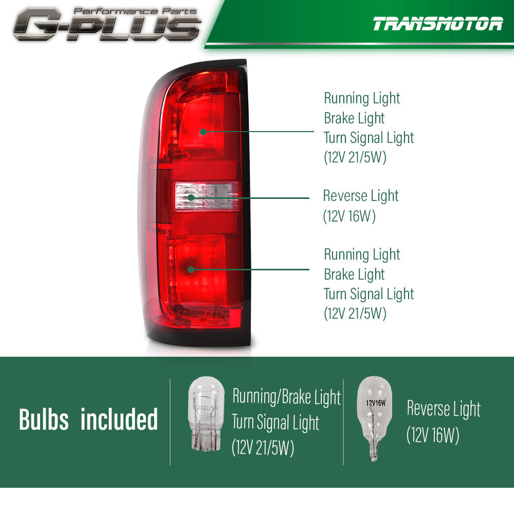 Tail Light Fits 2015 - 2022 for Colorado 2 Piece Set Left and Right - v