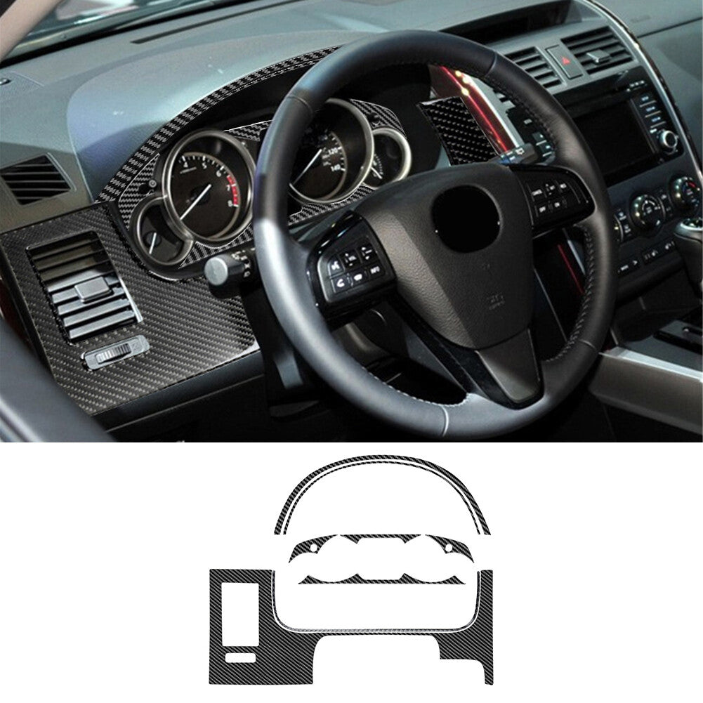 Rear Cup Holder Frame Trim Cover Carbon Fiber For COBALT 2005-2010 v
