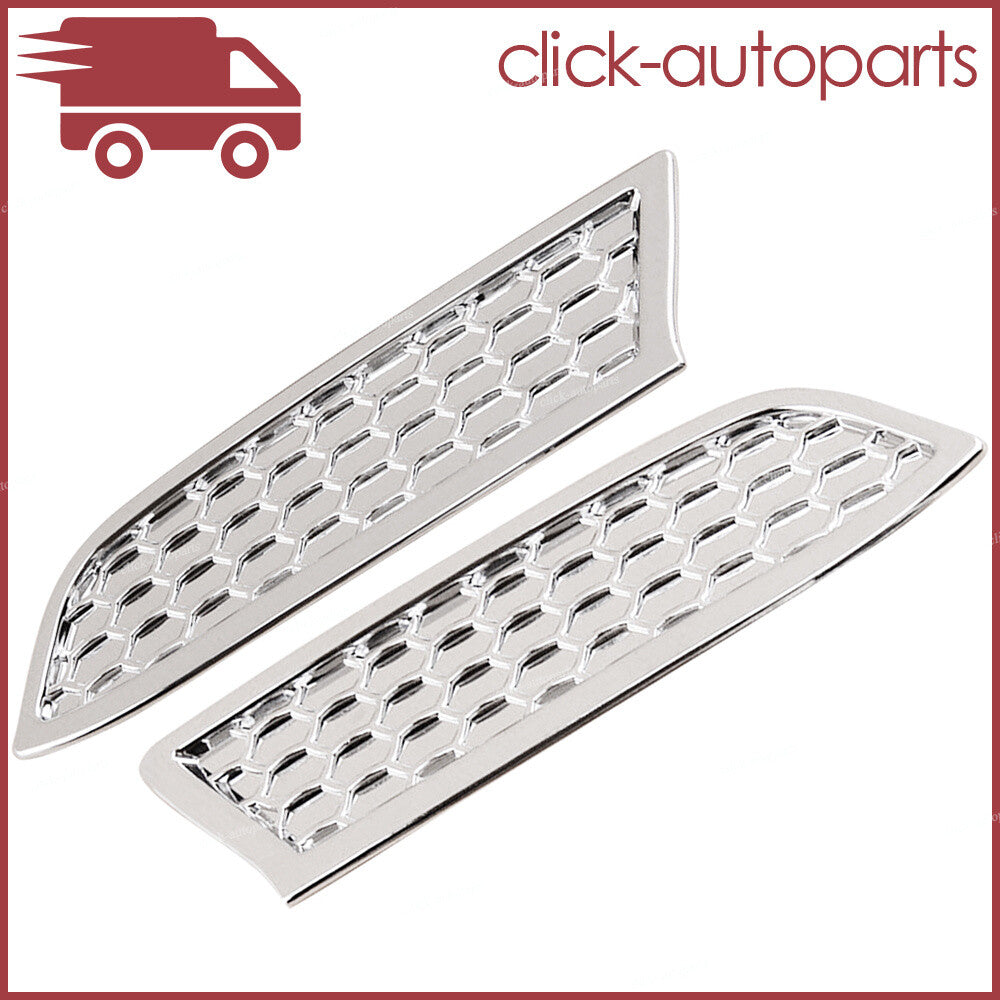 Silver Front Headlight Cleaning Trim Bezels Fit for Toyota Tacoma 2016-2020
