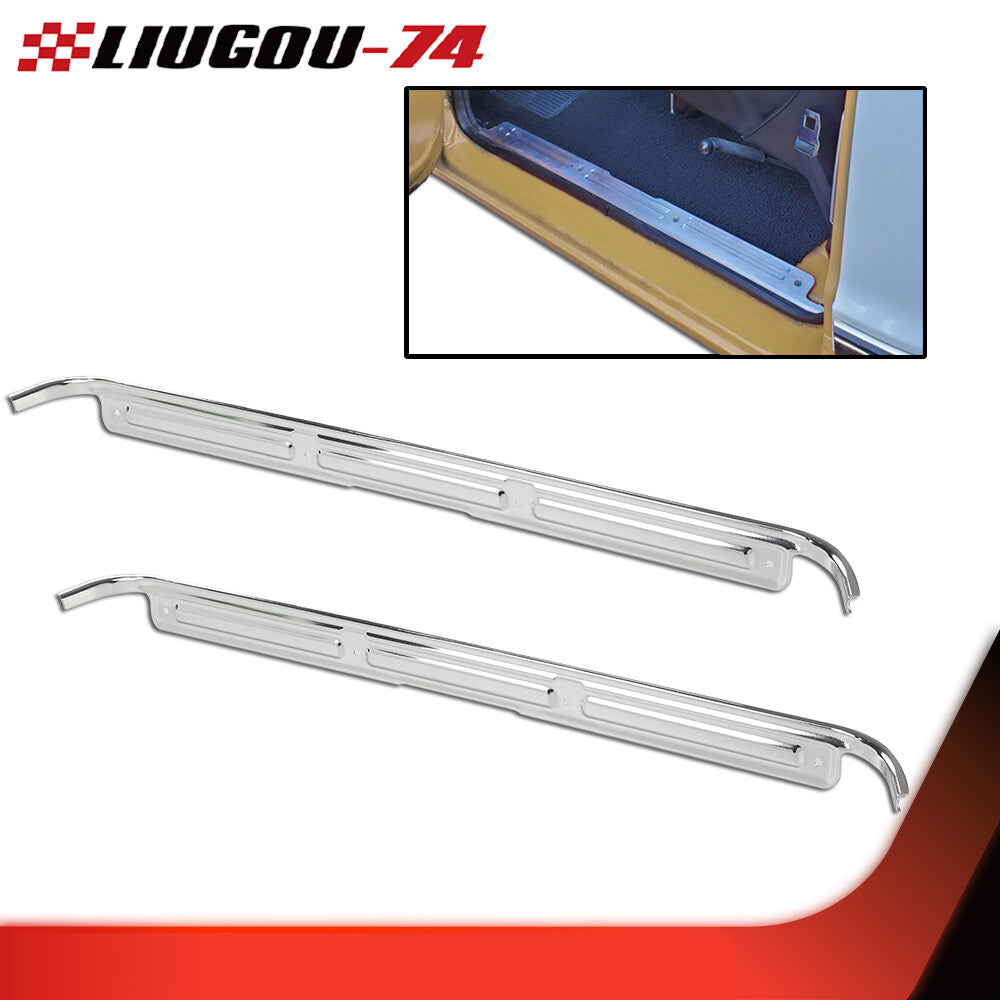 Fits 1967 - 1972 for C10 for GMC Trucks for CHRome Door Window Panels w/ Hardware 1 Pair - v