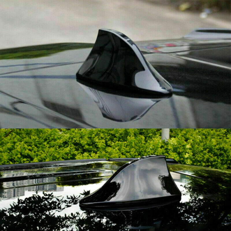 for Toyota Highlander 2014-2019 ABS Piano Black Car Roof Shark Fin Antenna Trim