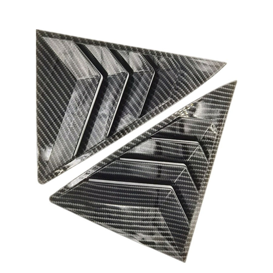 2PCS Car Rear Side Window Quarter Louver Cover Black For 2012-2017 for Toyota for Camry Q