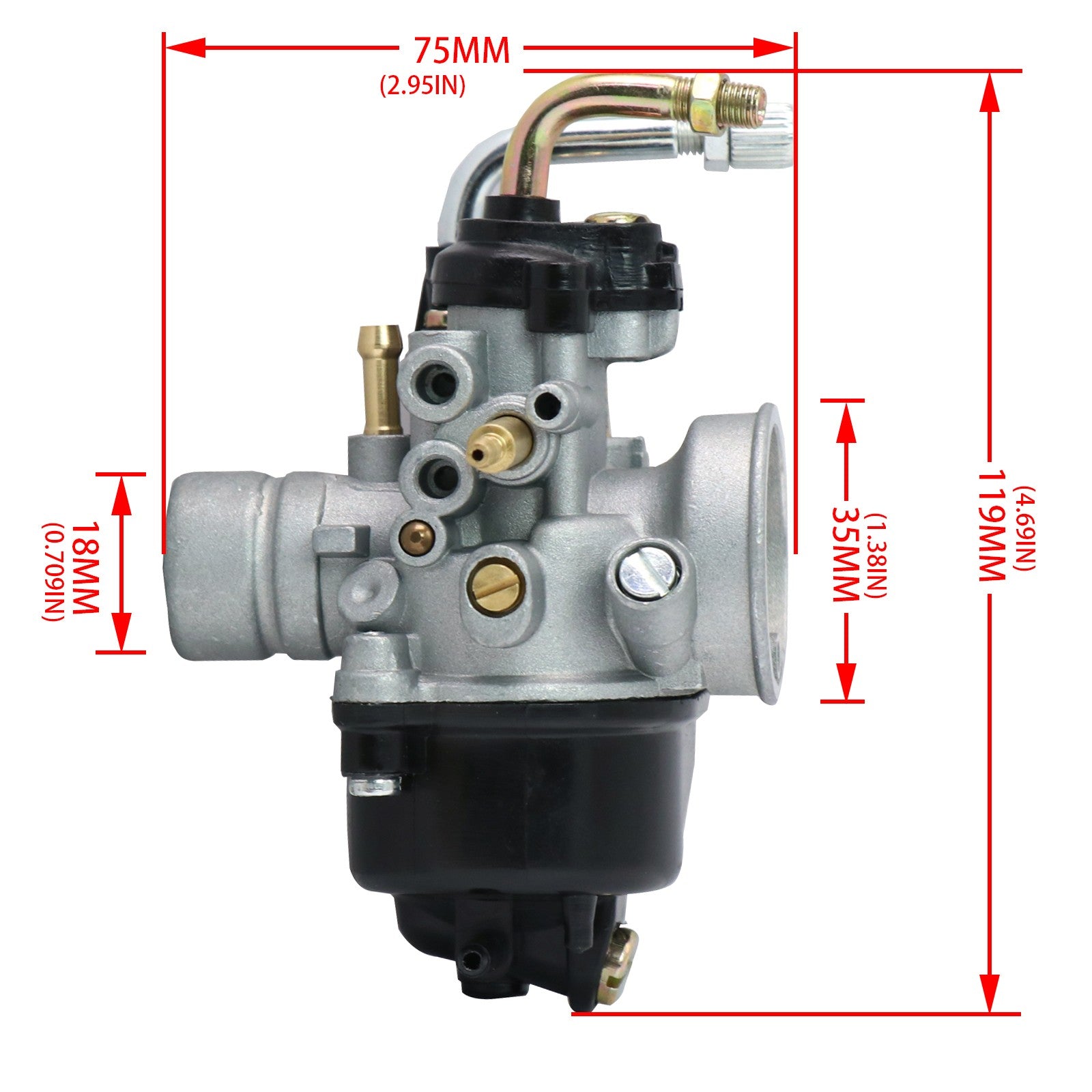 Carburetor Dellorto PHBN 12GS R3069 Carb 2 Stroke 50cc for Minarelli Q