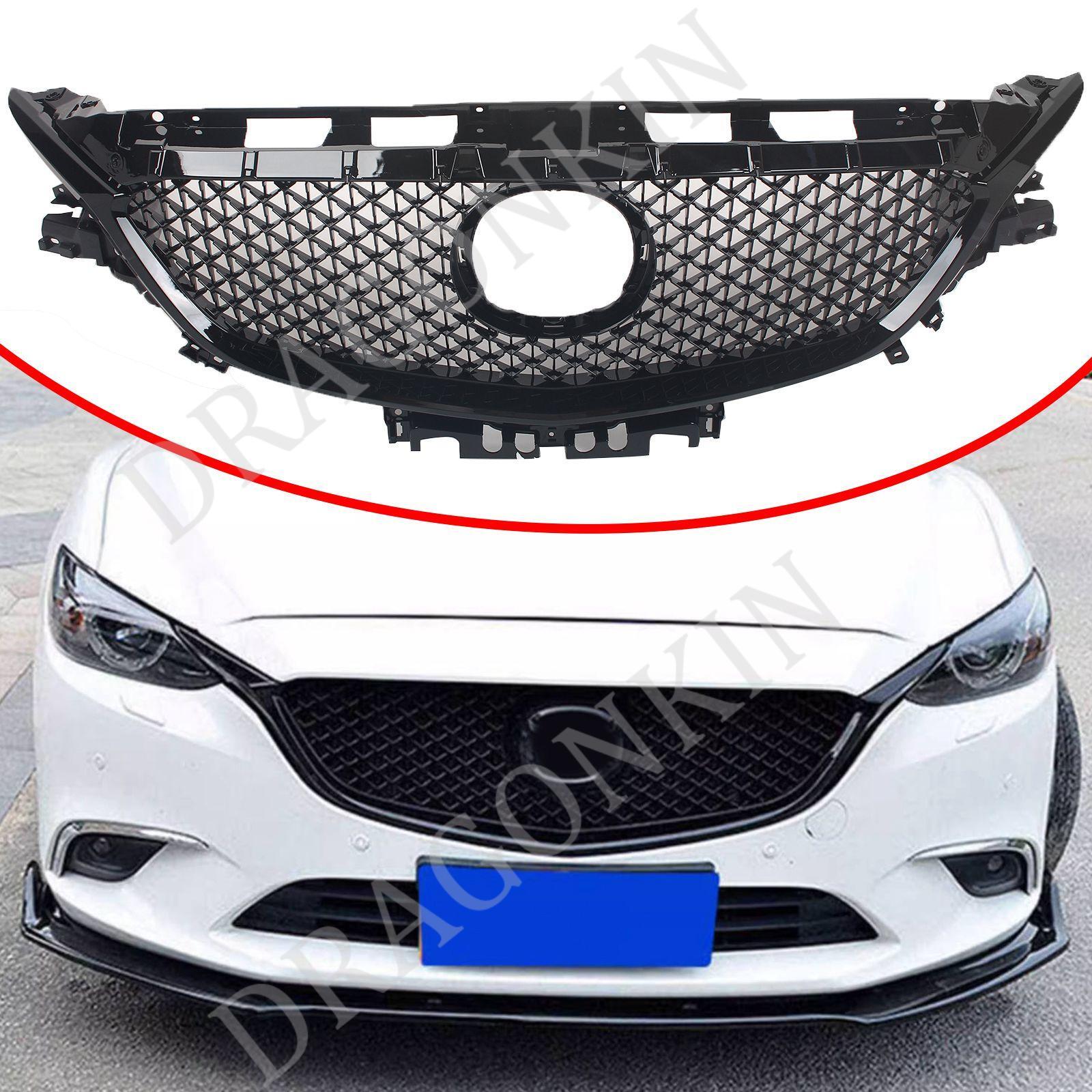 for Mazda 6 Atenza 2017 2018 Style Front Upper Bumper Mesh Grill Grille