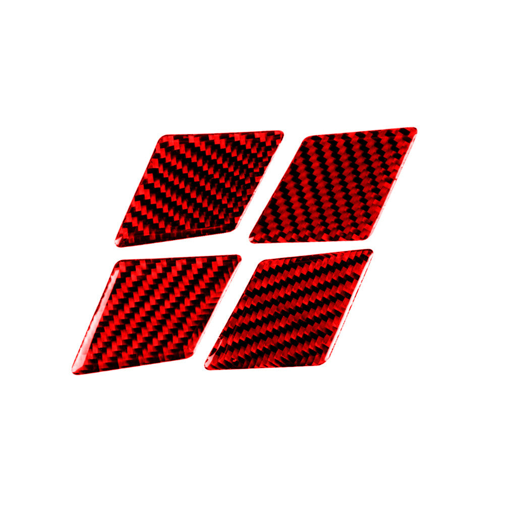 Red Carbon Fiber Driver Side Air Vent Trim For Outlander 2014-2016 v