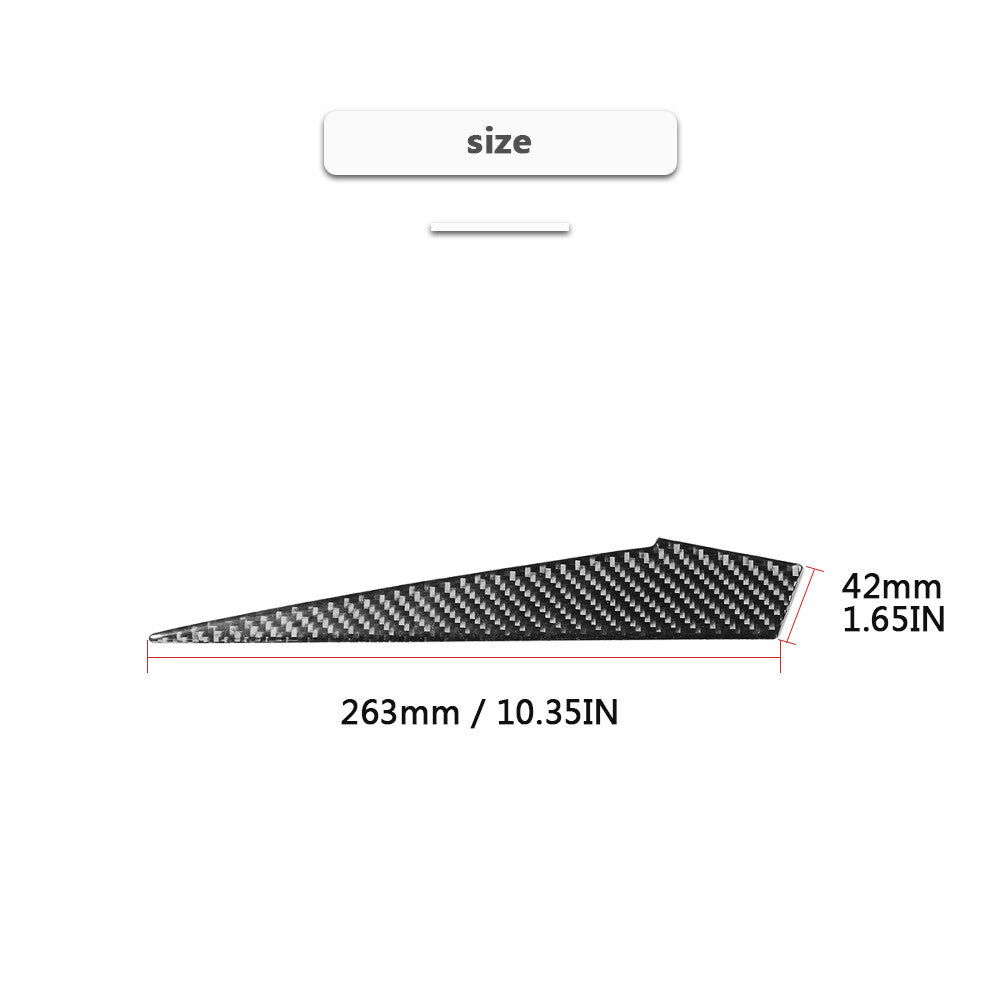 Carbon Fiber Rear Below Vent Outlet Panel Cover Trim For Rogue 2014-2016 v