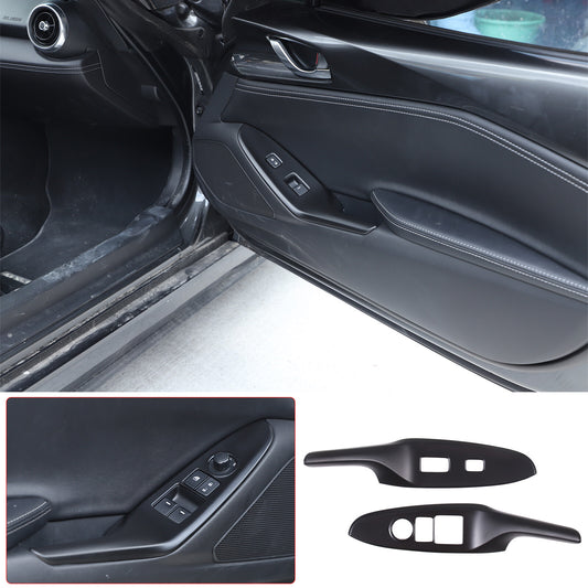 Matte black ABS gear shift cup holder trim frame for Toyota Tacoma 2016-22