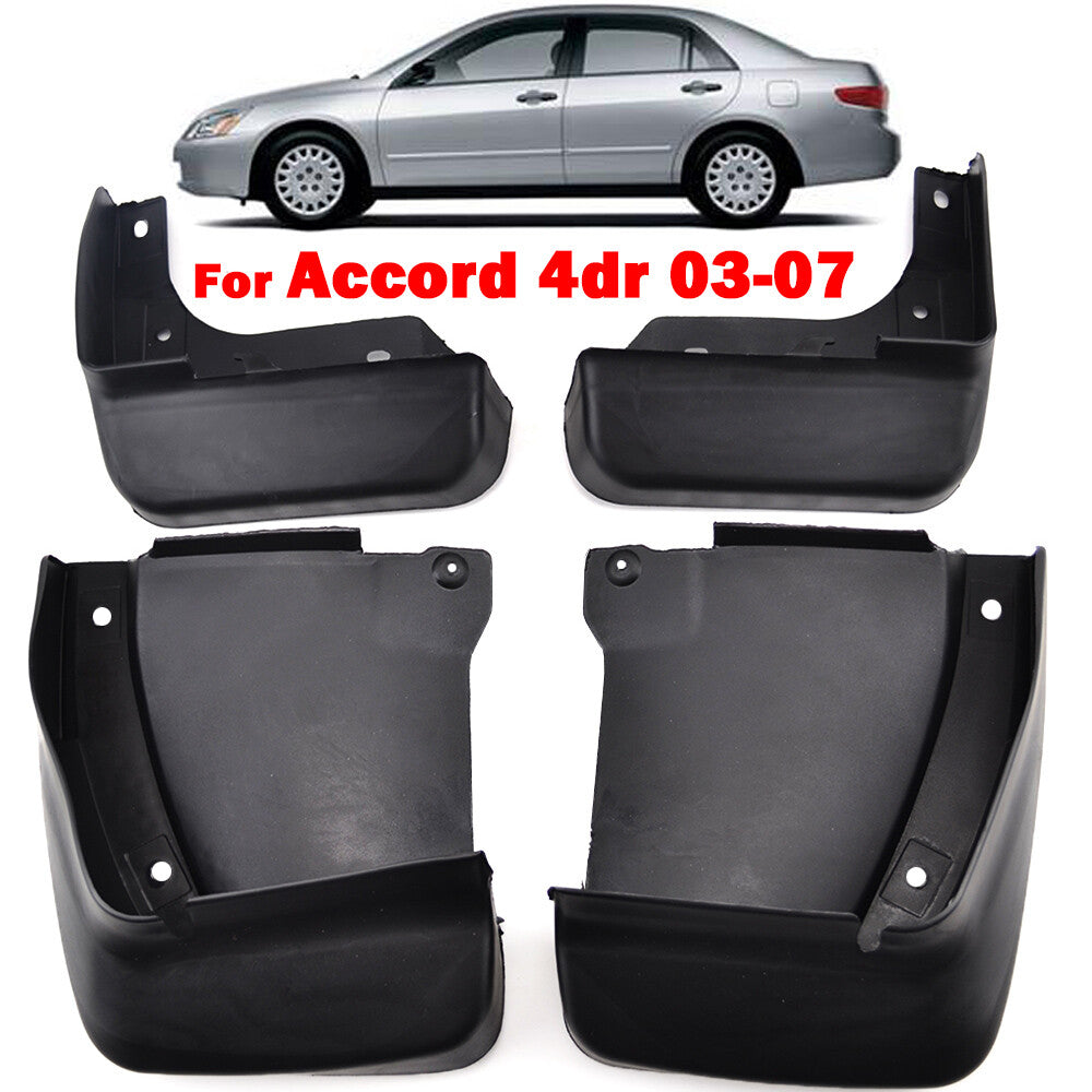 4PCS Splash Guards Mud Flaps Mudguards for Honda Accord 2003-2007 Front and Rear Q