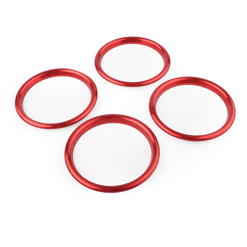 4pcs Car Interior Air Vent Outlet Ring Cover Trim for Audi A3/S3 Q2L 2012-2019
