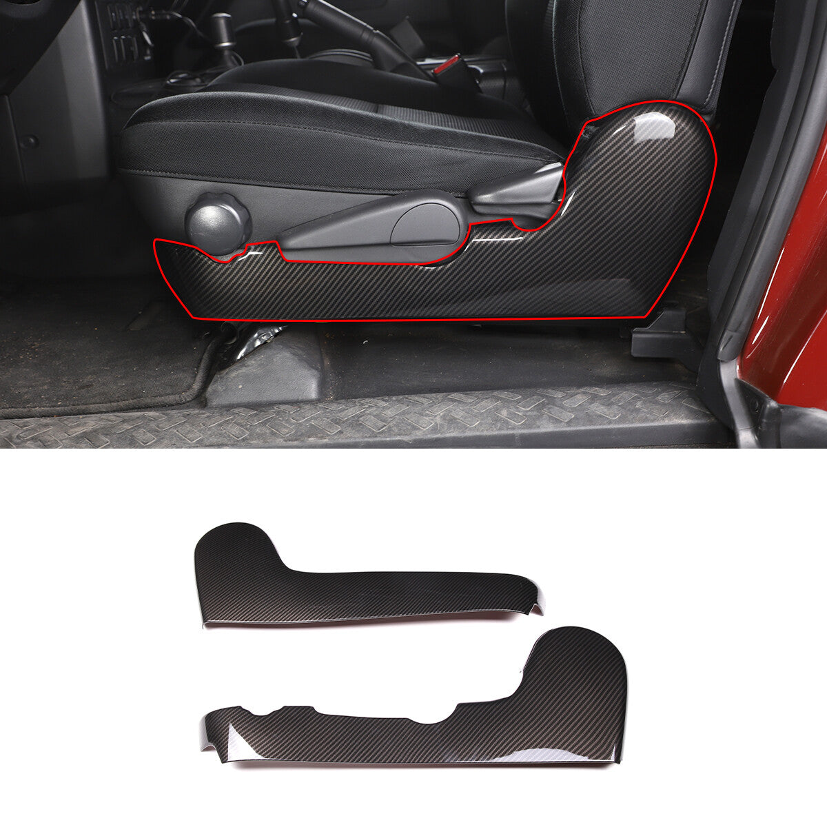 Carbon fiber exterior interior rearview mirror base cover decoration suitable for Corvette C7 2014-19- v