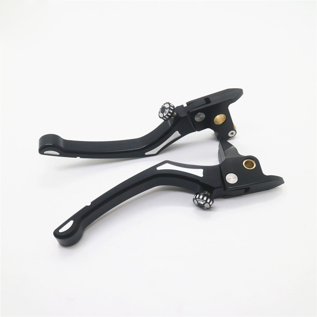 2x Black CNC Edge Cut Regulator Brake Clutch Lever for Harley Touring 2014-2016 Q