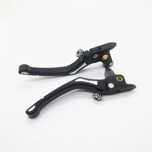2x Black CNC Edge Cut Regulator Brake Clutch Lever for Harley Touring 2014-2016 Q