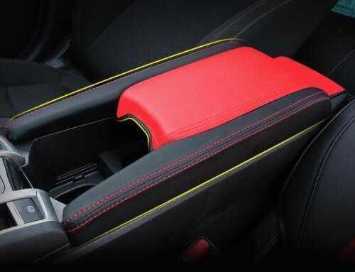 Central Console for Honda for Civic Red&Black Leather Cover Armrest Box 2018 2019-20 n