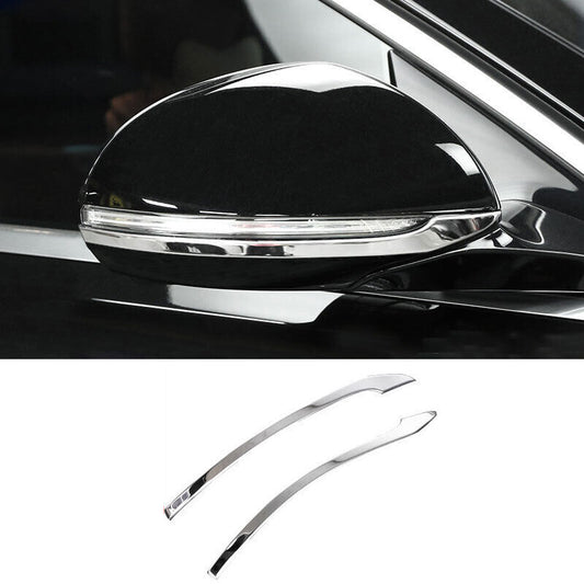 for Benz C-Class 2022-2023 S.Steel Silver Exterior Rear View Mirror Strip Trims