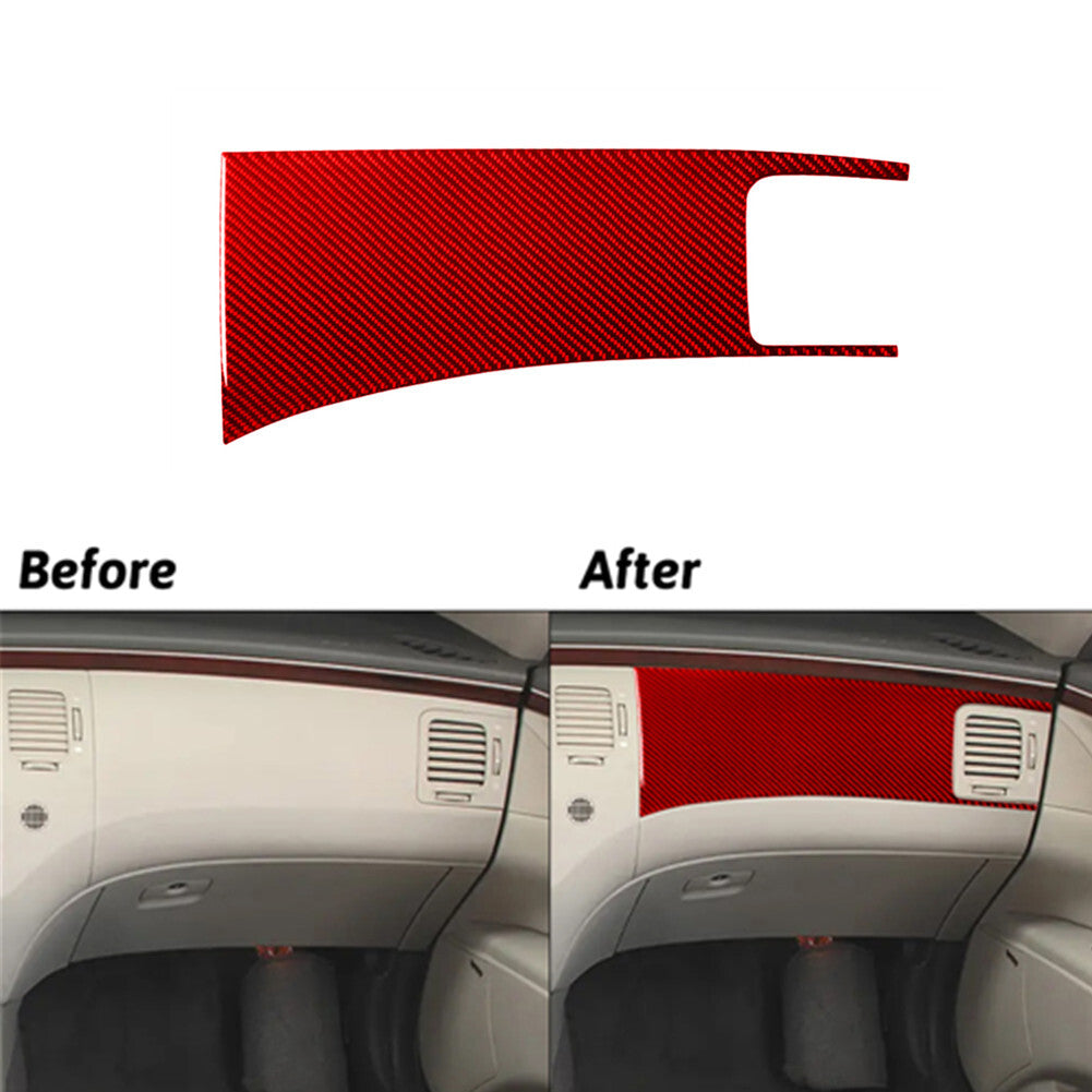 Red Carbon FiberLeft & Right Vents+Navigation Trim for Chevy Impala 2014-2020 v