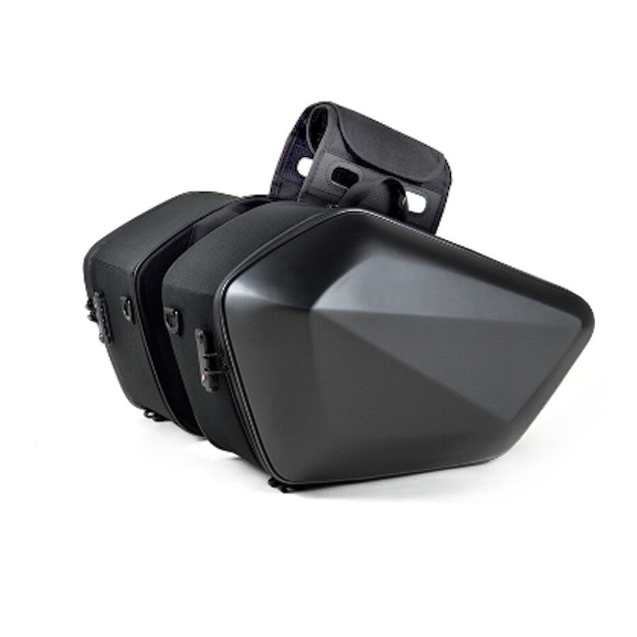 30L ¡Á2 Motorcycle Dual Hard Shell Side Bag Saddlebags Panniers for Sport Bike US v