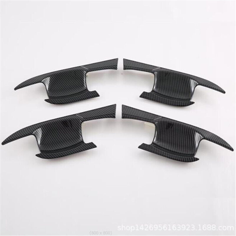 for Mitsubishi Outlander 2022-2023 Carbon Fiber Side Door Handle Bowl Cover Trim