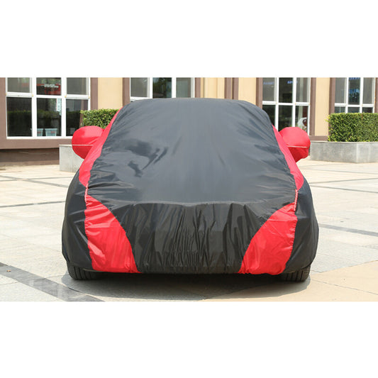 Red full-body cover, heavy-duty waterproof, UV-protective, sunscreen, snowproof, n