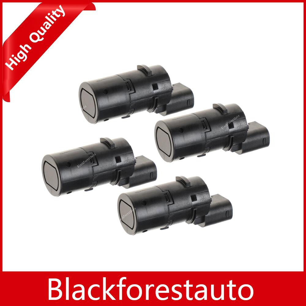 4Pcs Parking Sensor PDC Sensor Rear Fit for BMW E38 E39 E53 for X5 66216902182 Black Q