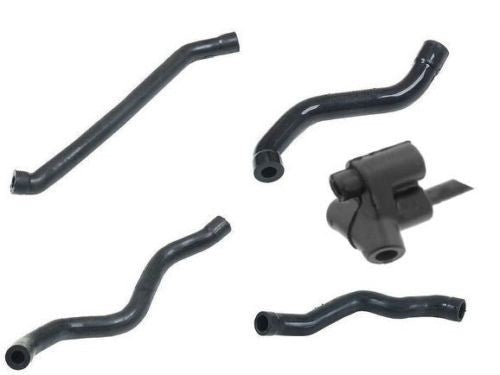 4 Crankcase Ventilation Breather Hose + 1 Connector for Mercedes W203 W211 W220 v